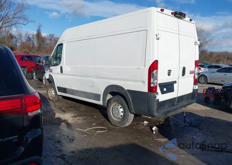 2019 Ram Promaster 2500 High Roof 136 Wb from USA, damaged, VIN 3C6TRVCG5KE533469